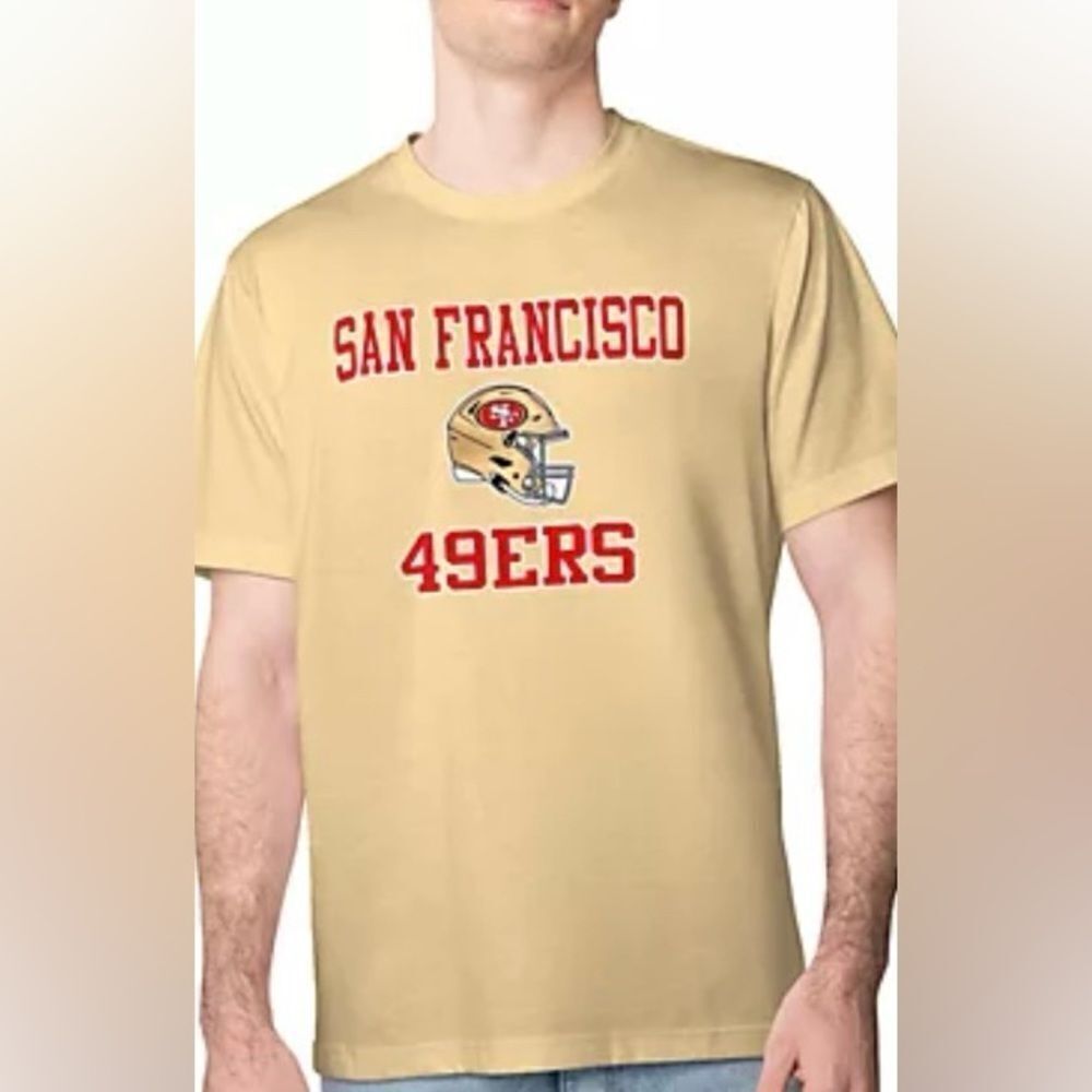 NWT San Francisco 49ers Nike Graphic T Shirt Gold NFL Football Tee XL